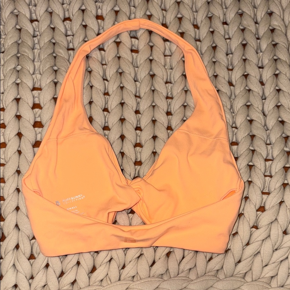 Peach Halter Bikini Top - Picture 2 of 3